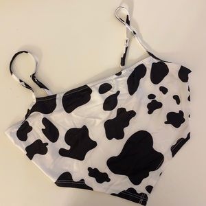 cow print crop top